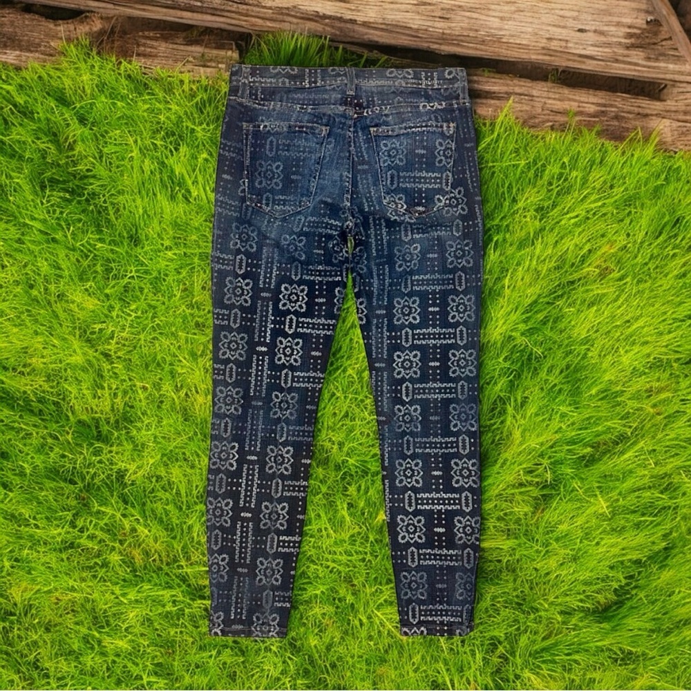 Current/Elliott ‘The Stiletto’ Skinny Leg Jeans in “Bandana” Print Size 28 - Picture 9 of 15